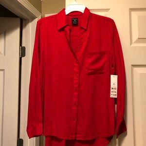 NWT George Button Down Shirt 100% Rayon